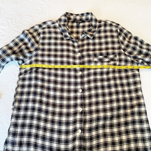 Lucky Brand Check Flannel Button Back Shirt - M - Picture 6 of 9